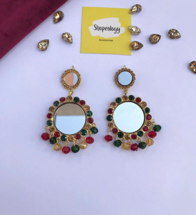 Traditional mirror earring - Shopeology