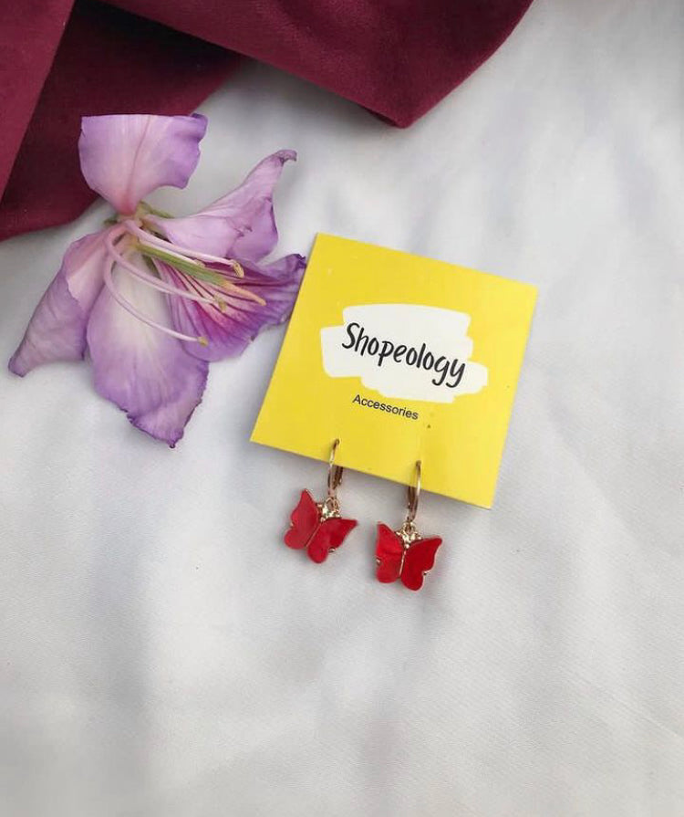 Minimal butterfly earrings - Shopeology