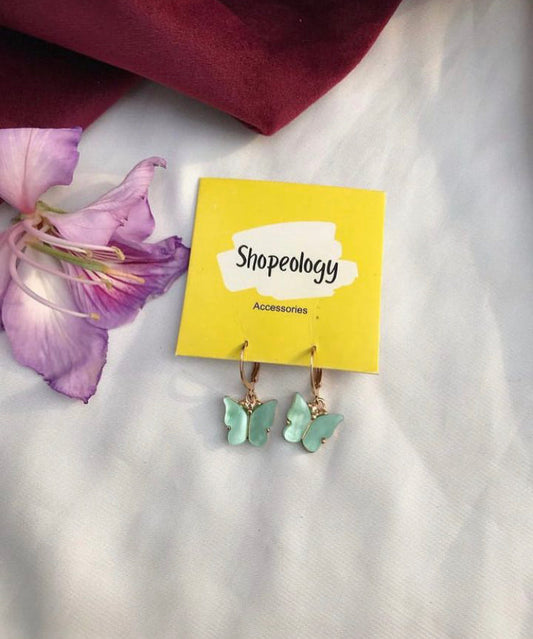 Minimal butterfly earrings - Shopeology