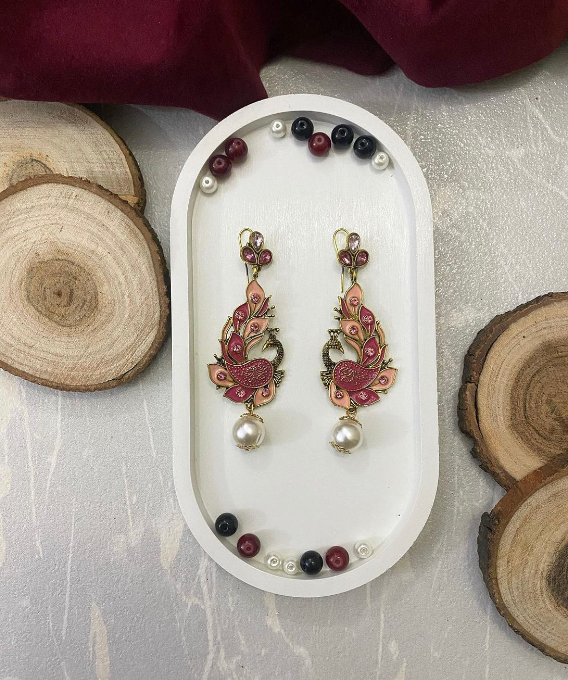 Peacock earrings - Shopeology