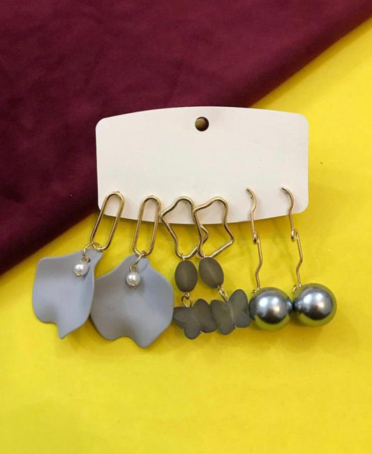 Pack of 3 casual earrings - Shopeology