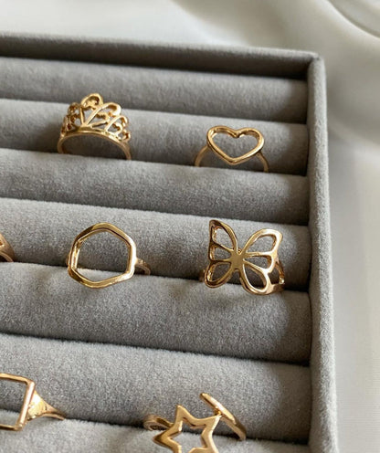 Pack of 10 | All size rings | Rose Gold