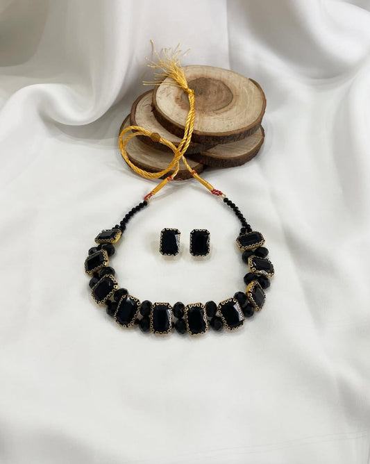 Handmade Crystal Choker Set