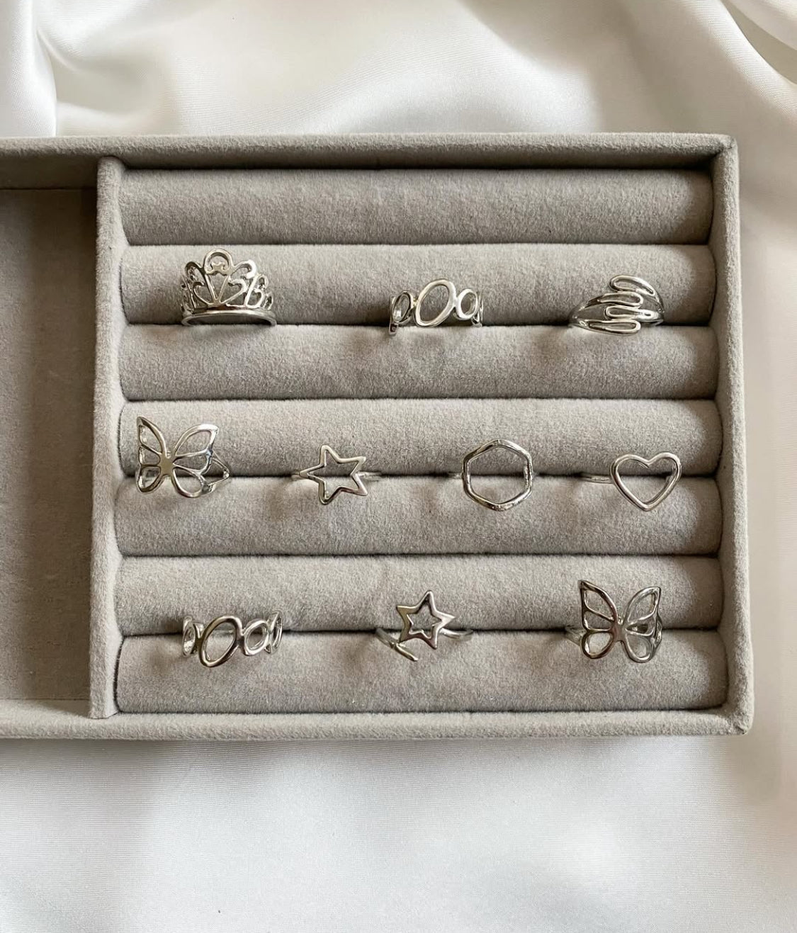 Rings - Pack of 10 - Adjustable Size