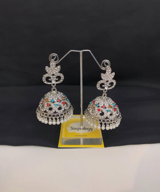 Antique Oxidised Jhumka