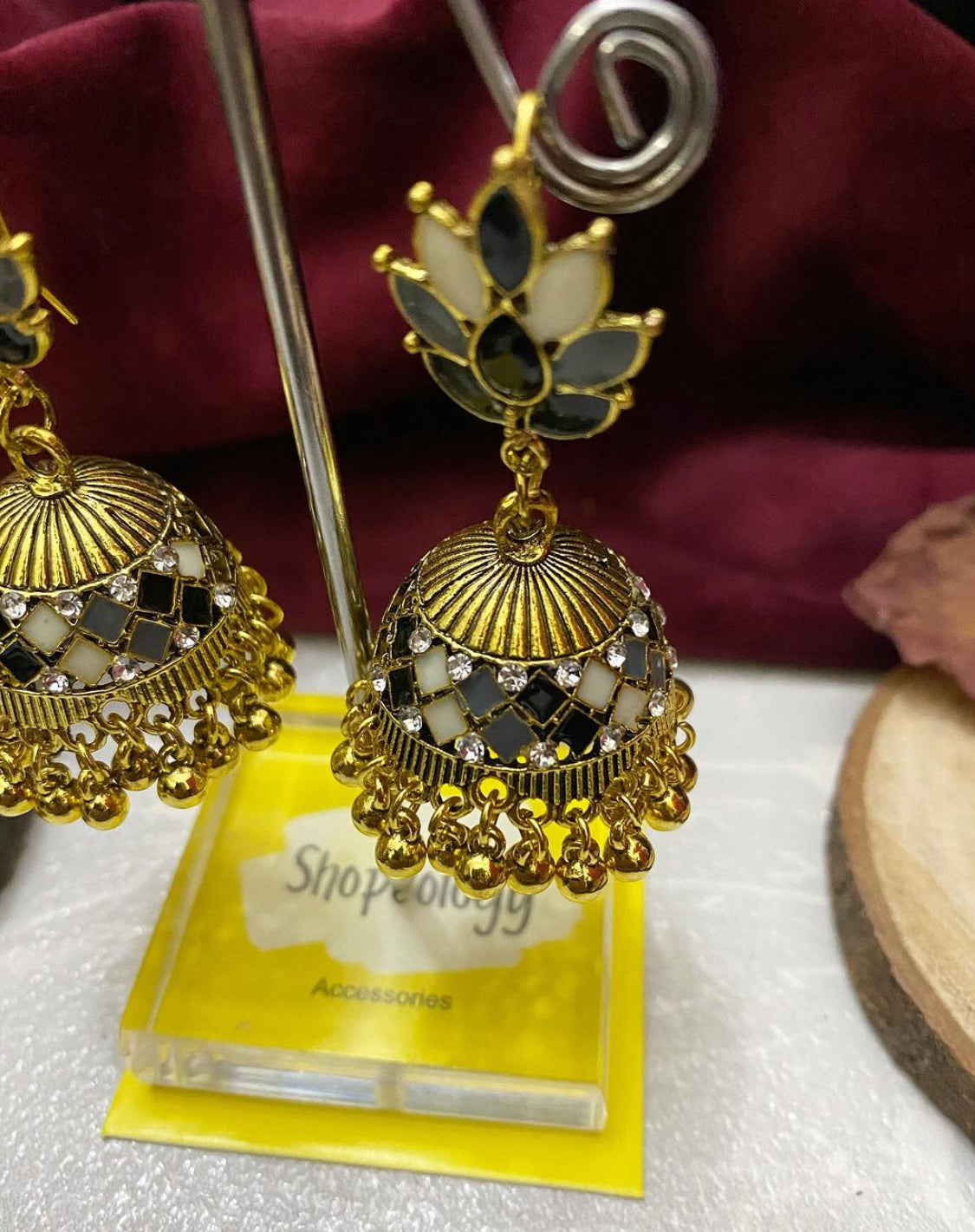 Petal jhumka earring - Shopeology