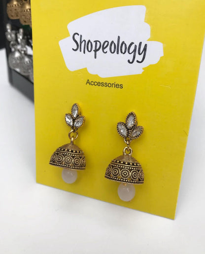 Antique oxidised jhumki - Shopeology