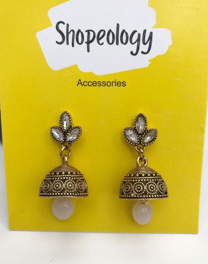 Antique oxidised jhumki - Shopeology