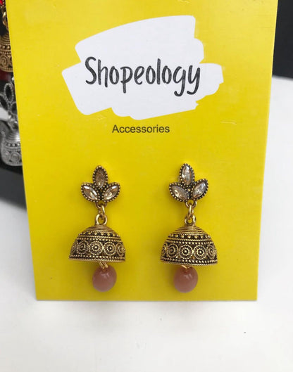 Antique oxidised jhumki - Shopeology