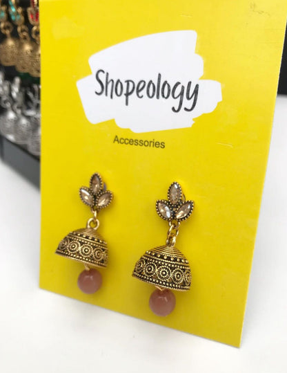 Antique oxidised jhumki - Shopeology