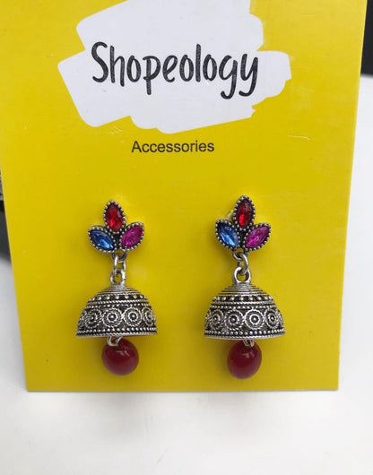 Antique oxidised jhumki - Shopeology