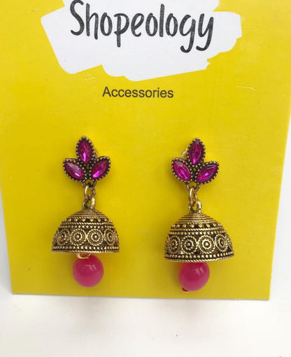 Antique oxidised jhumki - Shopeology