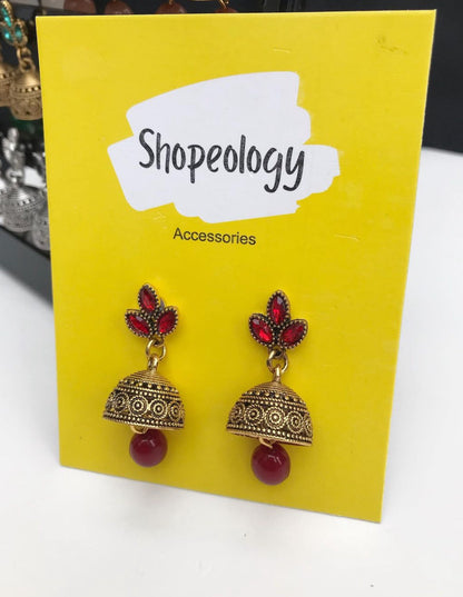 Antique oxidised jhumki - Shopeology